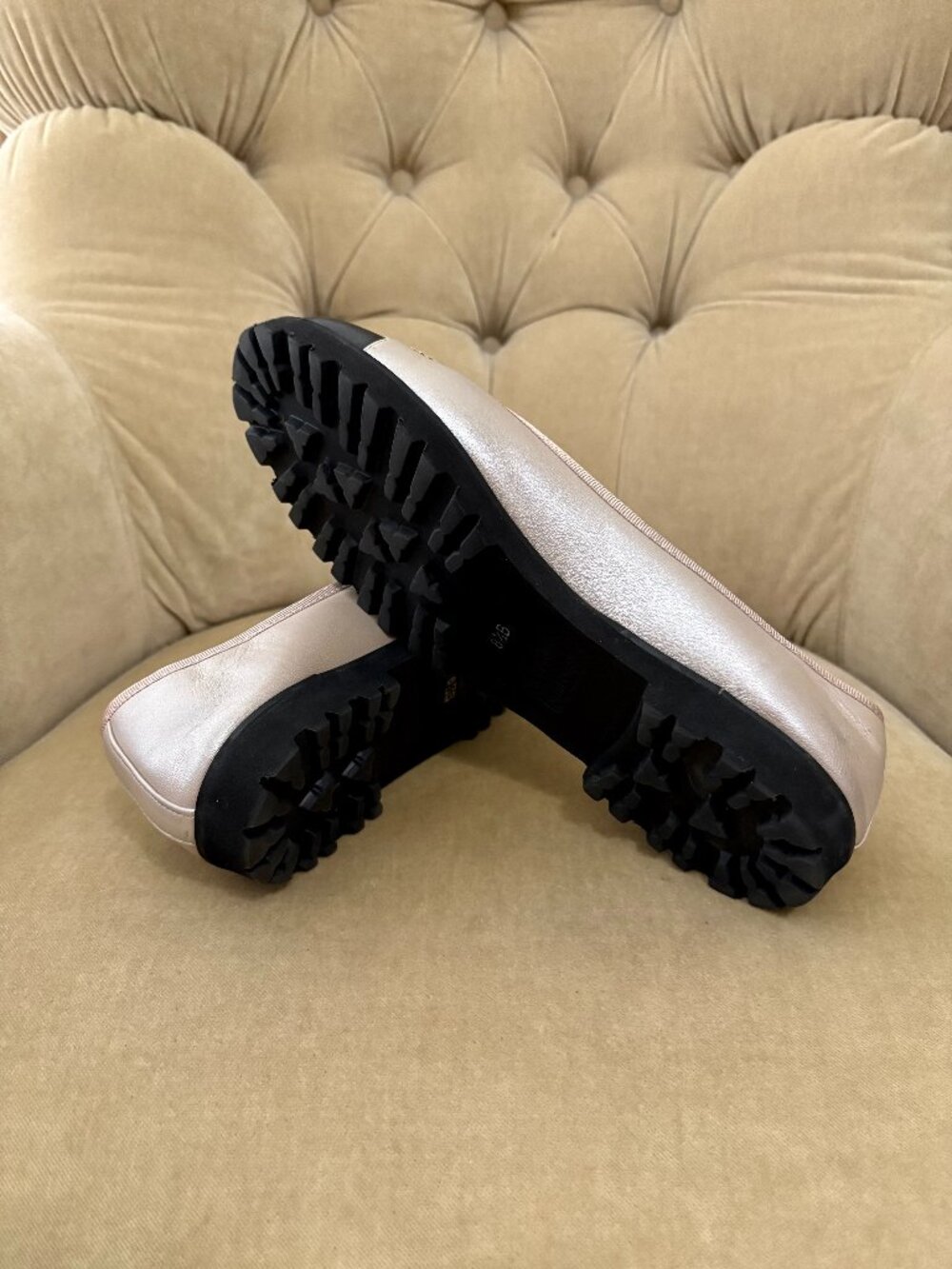NEW Auth PAUL MAYER Iconic Bravo Cap Toe Lug Sole Comfort Ballet Flats - Picture 6 of 7